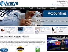 Tablet Screenshot of anaya-associates.com